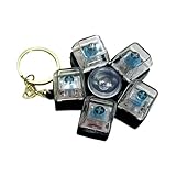 Tastatur-Fidget-Spielzeug – Spinner-Schlüsselanhänger, Finger-Anhänger mit -Design, Stressabbau für Erwachsene, Kinderunterhaltung, Spielen zu Hause, Büroschreibtisch, Schulaktivität, Spaß im Kla