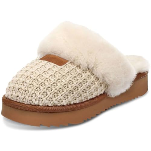 CLOVALUB Cozy Knit Slippers for Women Womens...