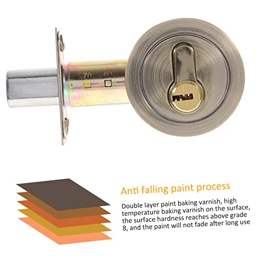 WOONEKY Fechadura Da Porta Fechadura Preta Fechadura Da Porta Fechadura Da Porta Do Bolso Maçaneta D