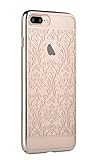 iPhone 7 Plus Case, Devia [Crystal Series] Original Swarovski Element Hard [PC Transparent] Case for iPhone 7 Plus (Gold Baroque)
