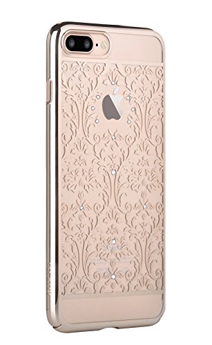 iPhone 7 Plus Case, Devia [Crystal Series] Original Swarovski Element Hard [PC Transparent] Case for iPhone 7 Plus (Gold Baroque)