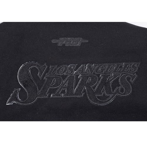 Image of Pro Standard Mens WNBA Classic Triple Black Varsity Jacket