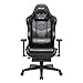 Produktbild Kirogi Gaming Stuhl, Gaming Sessel mit Fußstütze, Ergonomischer schreibtischstuhl, Verstellbarer PC Gamer Stuhl, großer und hoher Bürostuhl Kohlefaser Leder. Schwarz