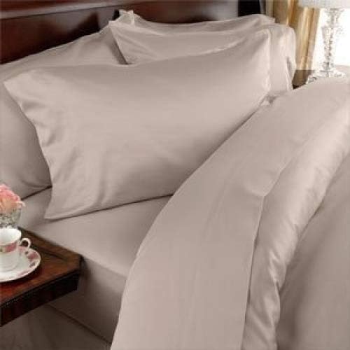 Elegance Linen ® Wrinkle-Free- 1500 Thread Count FULL/QUEEN Size Egyptian Quality 3pcs DUVET COVER, Beige/TAN