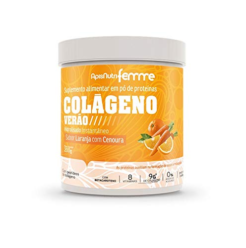 Colágeno Hid. Verão (Sabor Laranja C/Cenoura), Apisnutri