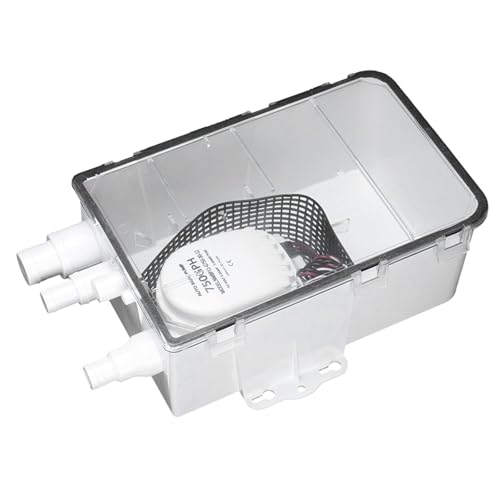 12V 750gph RV Kit de ducha para exteriores de bomba de ducha Tipo de entrada múltiple adecuada para yates y autocarave