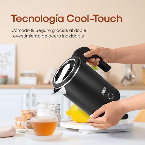 Miniatura 5 de Lebenlang Hervidor Agua Electrico En Acero Inoxidable - 0,5 Litros, 600w, Libre De Bpa I Pequeño Hervidor Electrico De Viaje I Pequeña Hervidores De Agua Eléctrico Mini Travel Kettle