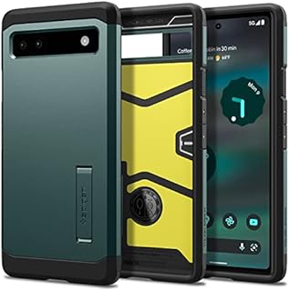 Spigen Tough Armor Case Compatible with Google Pixel 6a - Midnight Green