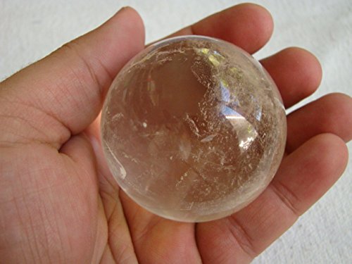 Flo6602 Clear Quartz Large Sphere Inclusions