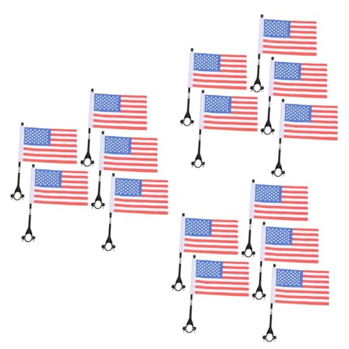 Drapeaux avec mât pour guidon de vélo VICASKY : lot de 15 ensembles sécurité - 2