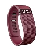 Fitbit Unisex – Erwachsene Armband Charge, Burgund, L