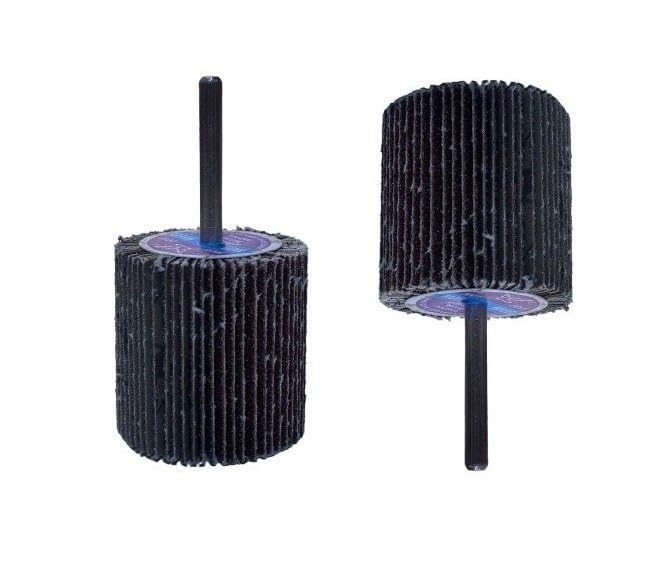 Spindle Flap Wheel 40mm x 40mm x 6mm, 60 Grit, for Metal and Wood Grinding, Rust and Paint Removal, Deburring, Pack of 3-picture-10
