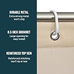 FAJAR Microfiber Polyester Shower Curtain for Bathroom, 72x72 Inches – Water Repellent & Quick Dry Fabric Bath Curtain with Rustproof Grommets, Machine Washable | Light Blue