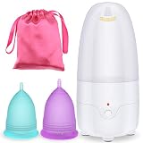 Menstrual Cup Kit, YTYOMUR Menstrual Cup Set with Two Reusble Period Cups, Compact Design - Easy to