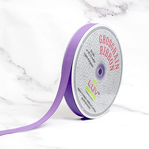 Creative Ideas 50-Yard Solid Grosgrain Ribbon, 5/8-Inch, Lavender #TOP1