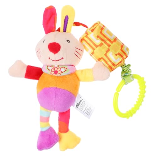 ifundom ラトル風鈴おもちゃ 赤ちゃん用 ベビーベッド吊り下げ おしゃぶりガラガラ 動物デザイン 感覚発達おもちゃ