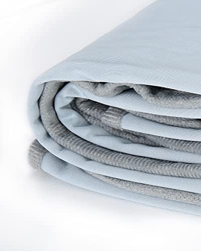 HAPPY HACHI Pet Blanket Washable 75x100cm, Reversible Warm&Cool Dog Throw Blanket Waterproof Cushion Mat for Cats, Soft Fluffy Furniture Bed Protector for All Season(S, Blue)