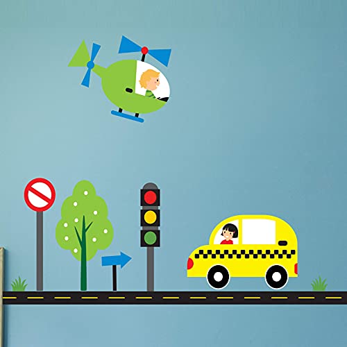 Adesivo para Quarto Infantil Carros na Cidade