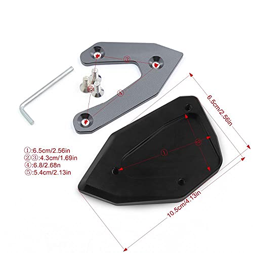 Extension support latéral moto BMW C600 Sport finition alu CNC
