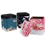 SHINEOFI Latas de Té de Hojalata 3 Piezas Tapa Hermética Colores Surtidos para...