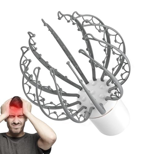 Qfdiwr Massaggio Testa Ragno,Massaggiatore Testa Gratta Per Profondo Rilassamento E Sollievo Stress,Massaggia Cuoio Capelluto E Stimolazione Capelli,Massaggiatore Per La Testa Per Alleviare Lo Stress