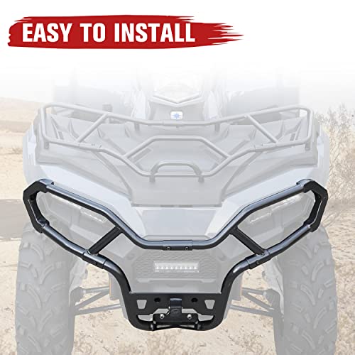 AUPOWER Front Bumper for Sportsman 450 H.O. 2021-2025, Heavy Duty Front Brush Guard Bumper Protector for Polaris Sportsman Touring 570 EPS 2021-2025 Brushguard Accessories, Replace OEM #2884844 by A & UTV PRO - Used condition - Image 7