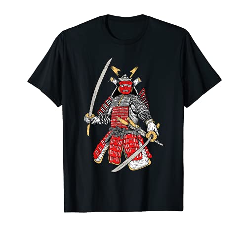 Estética Samurai Bushido Demonio Oni Máscara Otaku Harajuku Camiseta
