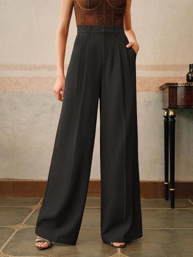 Image of KOTTY Women's Comfortable Flowy Pants for Travel, Brunch, Vacations, and Casual Styling