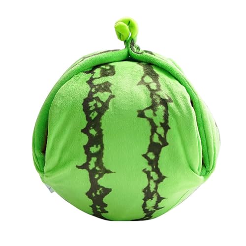 Dog Snuffle Mat Toy ? Plush Treat Hiding Puzzle, Canine Brain Training Toy, Interactive Foraging Plaything | Watermelon Design E