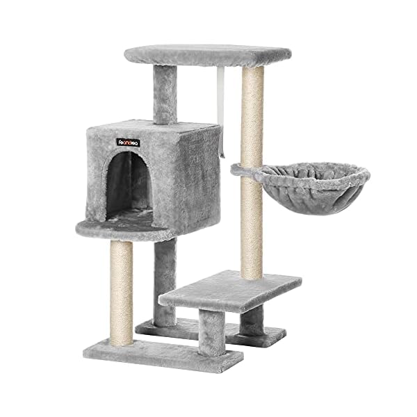 Feandrea Kratzbaum, Kleiner Katzenbaum, 84 cm, hellgrau PCT142W01
