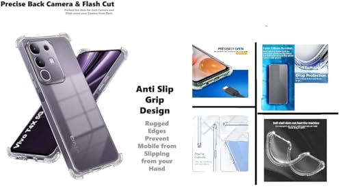 Image of Compatible for [ vivo T4x 5G ] Bumper Back Case Cover for [ vivo T4x 5G ] - Transparent