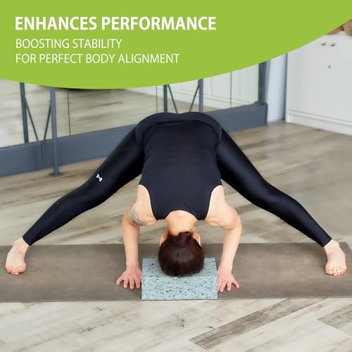 Eco-Friendly Foam Yoga Blocks (2-Pack) - Softer, High-Density Support for Yoga & Pilates, 100% Recycled Vegan Design - Size: 2 of 30x20x5cm - Image 5