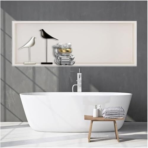Niche de douche en acier inoxydable pour salle de bain lumineuse 72cm
