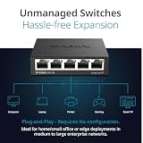 D-Link 124889 5-Portowy Przełącznik Gigabit, Czarny