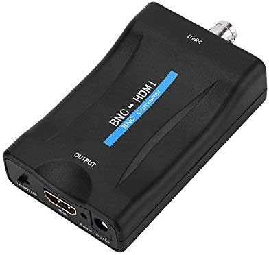 fosa BNC to HDMI Video Converter, 1080P/720P BNC to HDMI HD Adaptor Compatible with HDCP HDMI1.3 Surveillance Monitor