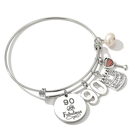 Image of Silver /14k Gold Plated Birthday Bracelet, Natural Healing Crystal Bracelet Gifts for Her Birthday for Daughter Granddaughter Friends Mom Grandma Sister