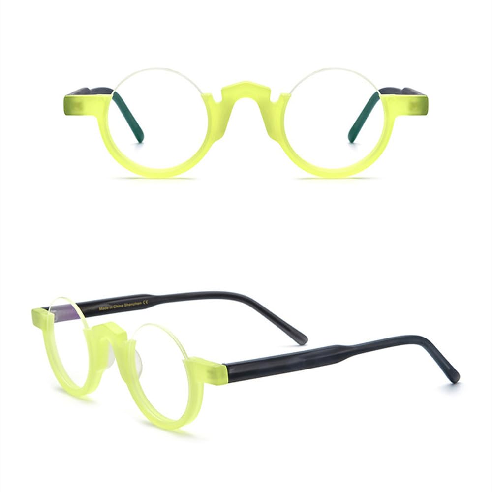 Retro octan okulary ramka moda damska kolorowe półramkowe przezroczyste okulary męskie okrągłe oprawki do okularów