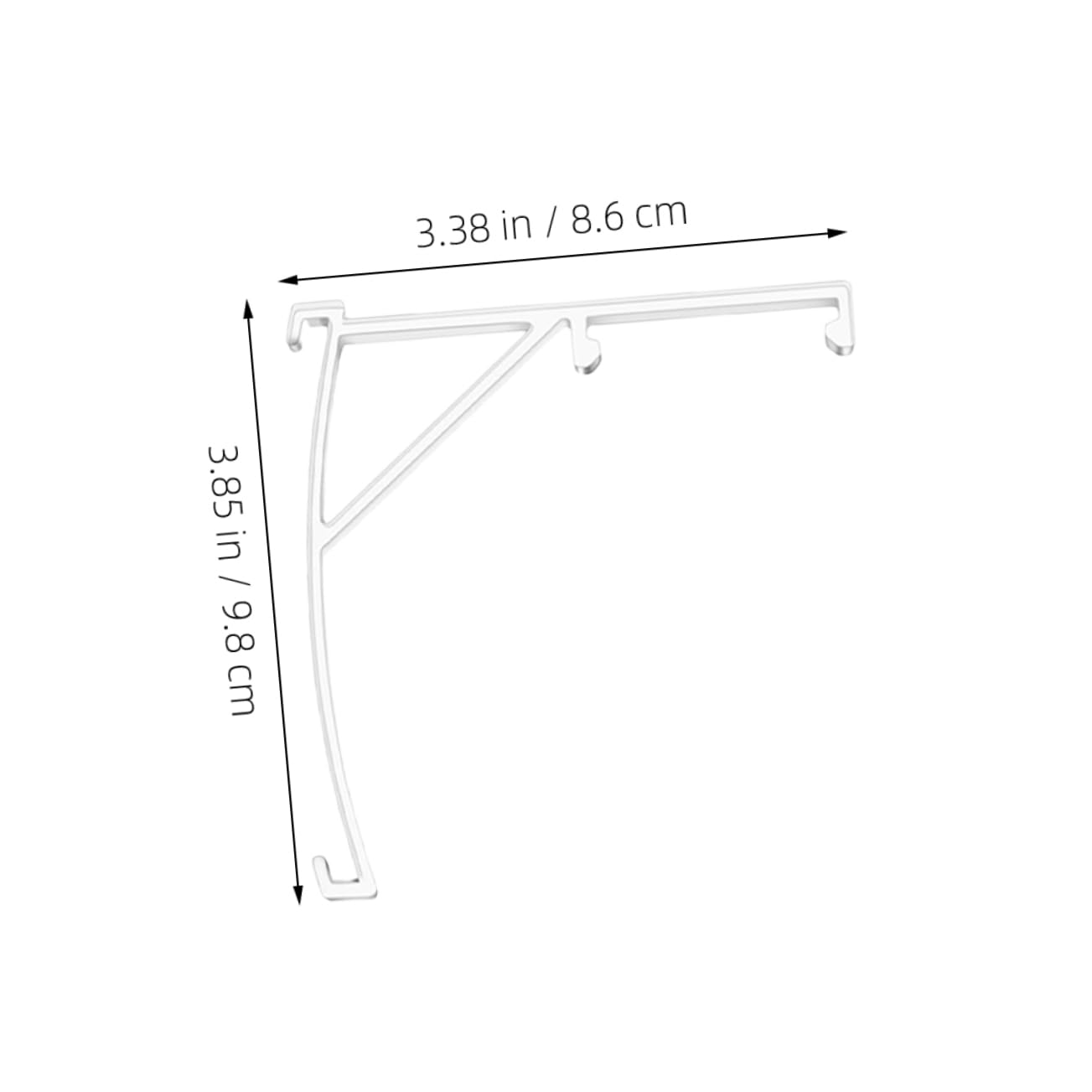 PRETYZOOM 6Pcs Clear Plastic Blind Clips Vertical Valance Retainer Holders for Enhanced Stability and Aesthetic Improvement Window Treatments Compatible with Various Blind Styles