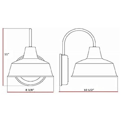 Design House 519504 Mason 1 Light Wall Light, Oil Rubbed Bronze - Image 4