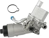 Engine Oil Cooler Filter Housing Assembly Adapter with...