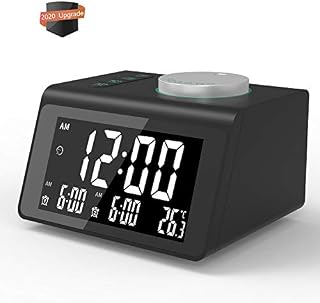 Alarm-Clock-for-Heavy-Sleepers|Alarm Clock Radio with 2 USB Ports and Dual Alarm,Digital Alarm Clock