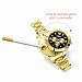 Imagen de JewelryWe Reloj Encendedor Hombre Analógico Cuarzo Oro Redondo