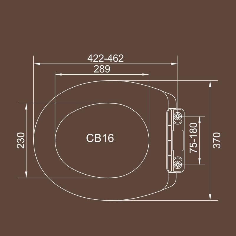 O Shaped Toilet Parts Thickened Seats Slow Down PP Bidet