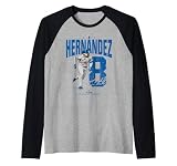 Kike Hernandez | Los Angeles D Baseball Players | MLBKHE3901 Raglan Baseball Tee