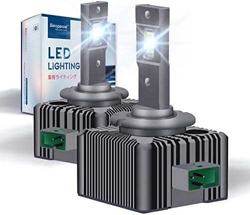 Sinoparcel D3S/D3R Xenon Bulb -2 Years Warranty- 35W 42V 6000K HID Headlight Replacement - Discharge Lamp -Pack of 2