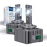 Sinoparcel D3S LED Bulb, Brighter 6000K D3S Xenon to LED Headlight Bulb, HID Replacement, Suitable for 66340 42302 42403, Pack of 2