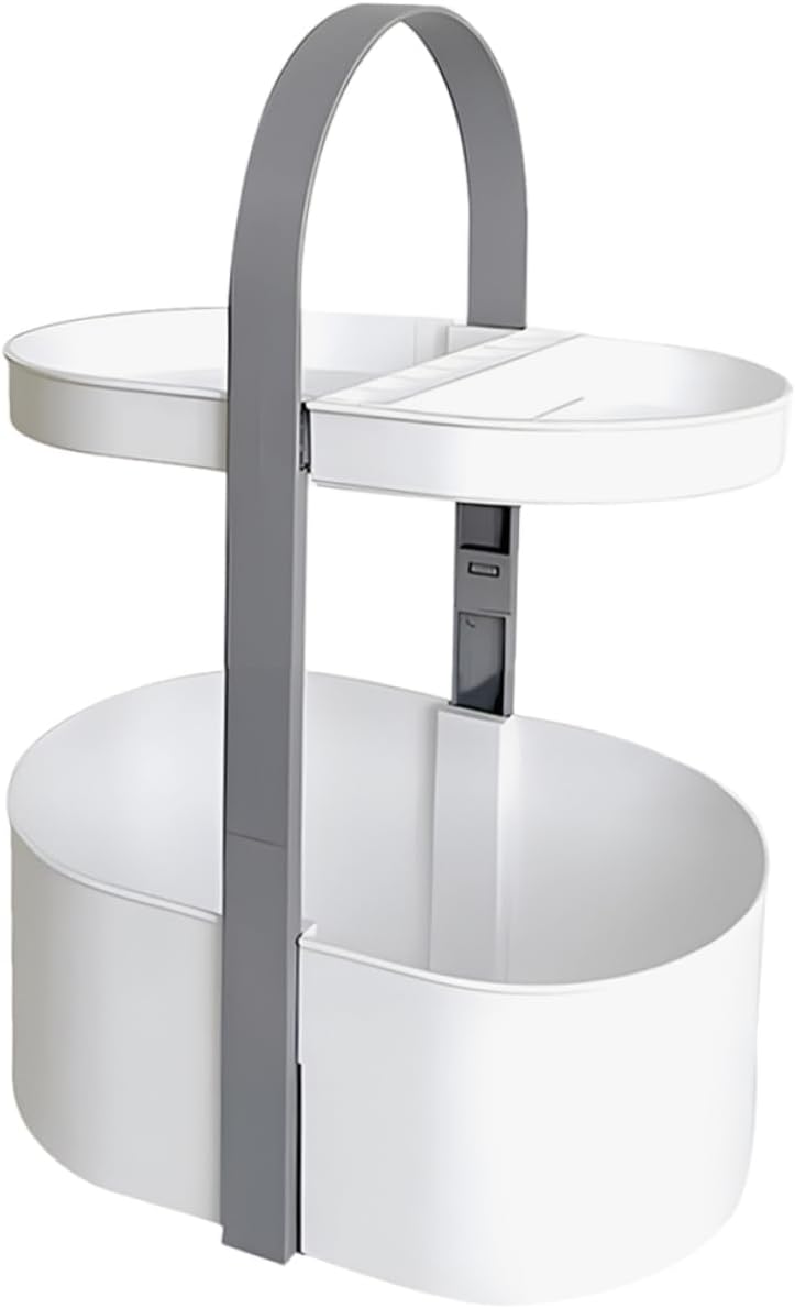 Levemolo Portable Double Layer Storage Organizer Rack for Bathroom Kitchen