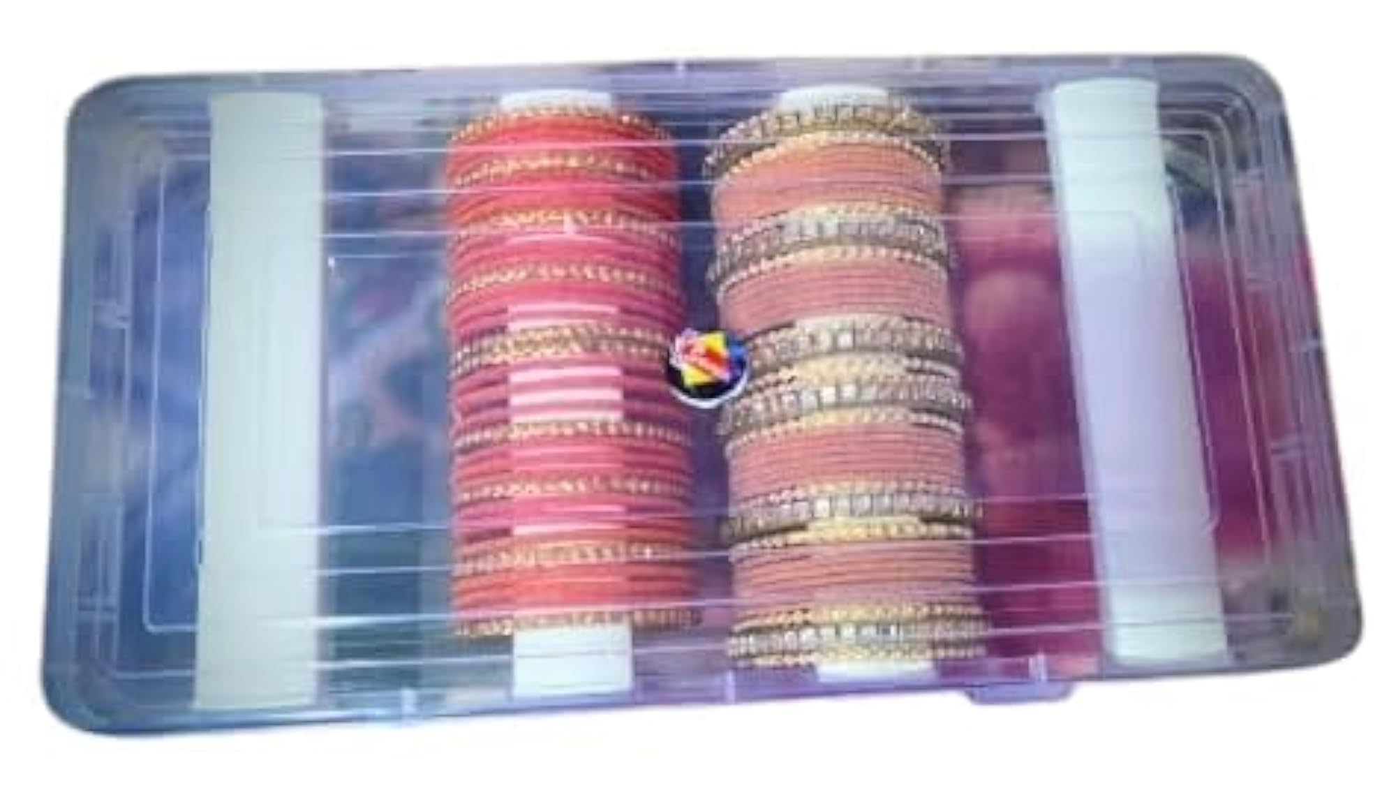 Plastic Jewellery Storage Box with Adjustable Rods