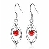 925 Silver Dangle Earrings for Women Hypoallergenic Cute Fashion Teardrop Drop Earrings Sparkly Nick
