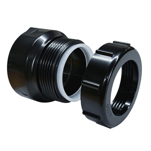 Image of LESSO ABS Trap Adapter, 1-1 /2 x 1-1 /4 Inch ABS Female Pipe Fitting, SCH40 White